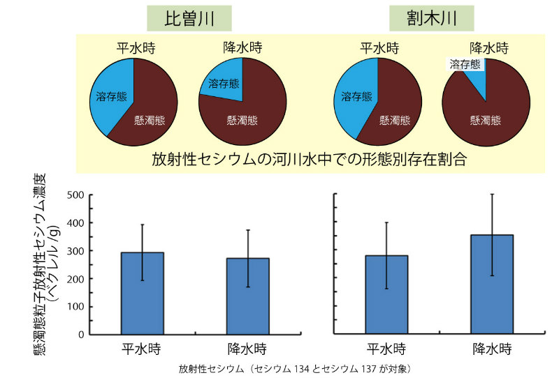 画像：放射性セシウムの形態別素材割合